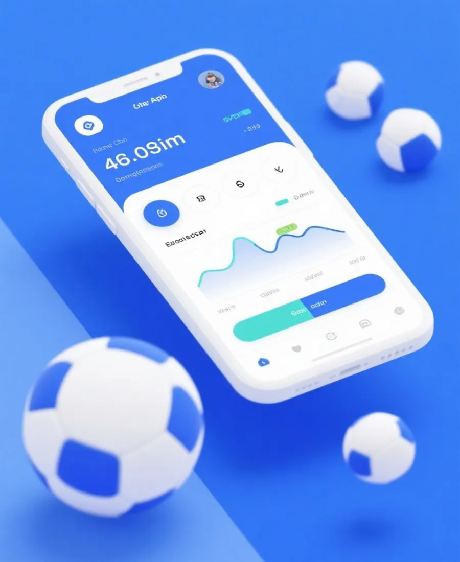 虚拟体育移动端应用界面示意图